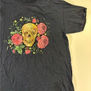 Skeleton Floral tshirt